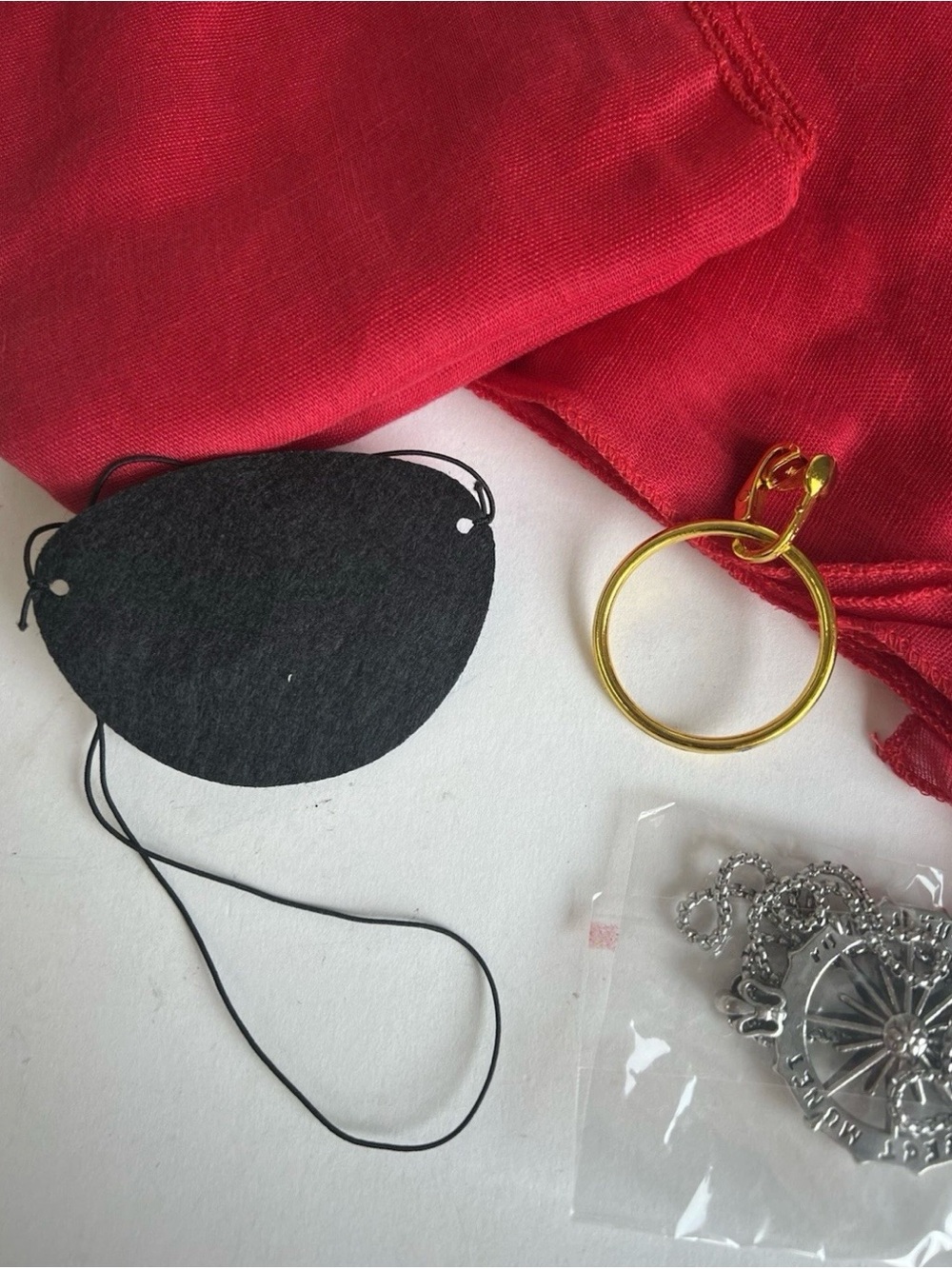 Pirate Costume Accessories Set Pirate Bandana Hat Head Scarf Pirates Sea - Picture 3 of 5